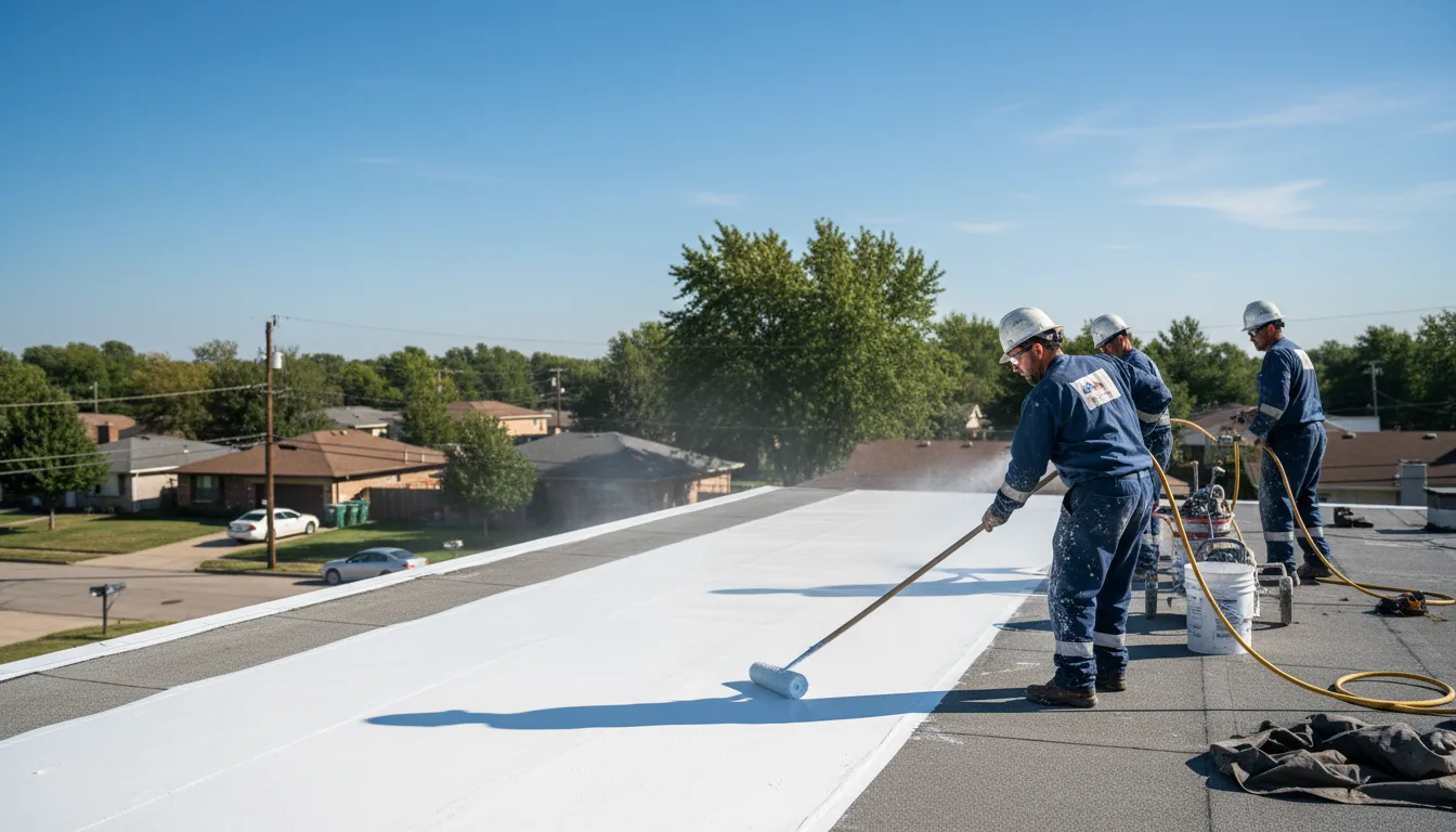 Commercial roof coating in Connecticut near me